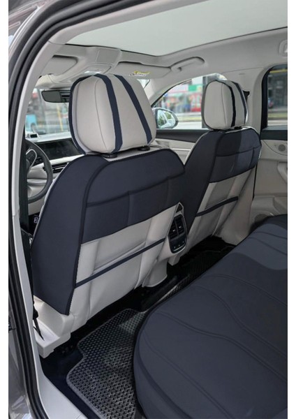 Togg T10F Oto Koltuk Koruyucu Kılıf 2025-SONRASI Luvi Serisi Siyah