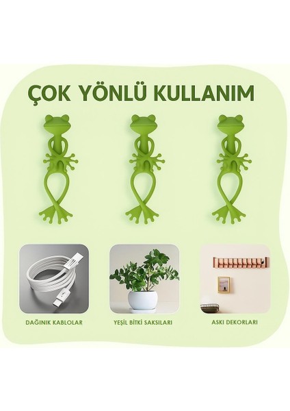 Dekoratif Kurbağa Bitki Askısı ve Pratik Düzenleyici 2 Adet fiyatları