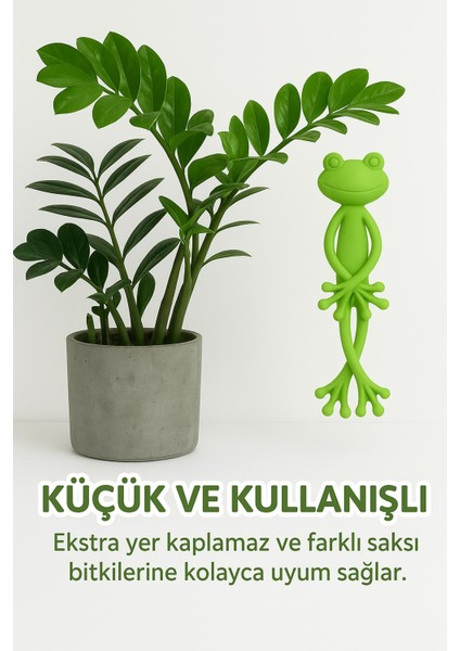 Dekoratif Kurbağa Bitki Askısı ve Pratik Düzenleyici 2 Adet fırsatları