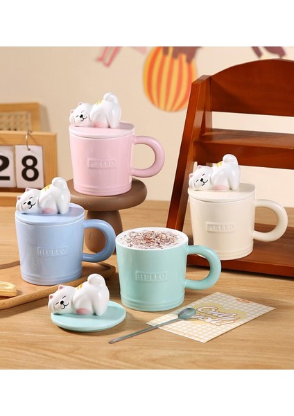 Tatlı Pati Temalı Seramik Kupa