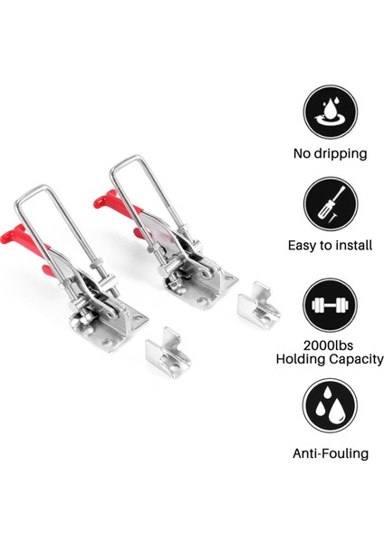 2-Pack 2000LBS Kapasite Ağır Derecesi Ayarlanabilir Mandal Ucptle Kelepçesi (Yurt Dışından) fiyatları