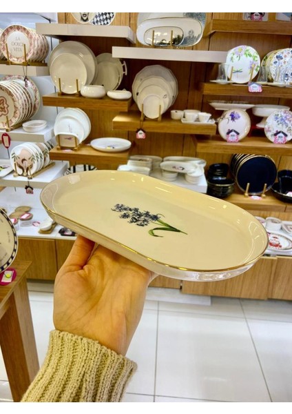 Pure Fleur Kayık Tabak Desen1 25CM fiyatları