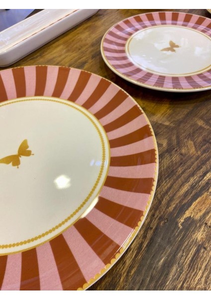 Pink Butterfly 6 Kişilik 38 Parça Kahvaltı Seti fiyatları