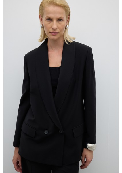 Kruvaze Ceket Siyah K2516005_001 fırsatları