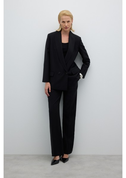 Kruvaze Ceket Siyah K2516005_001