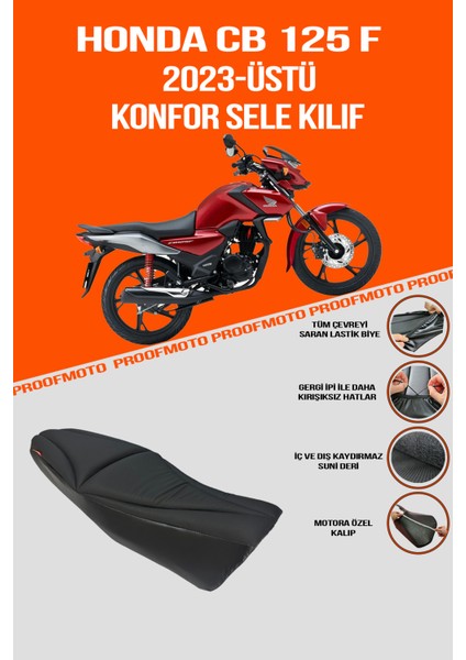 Honda CB 125 F (2023-ÜSTÜ) Konfor Sele Kılıf