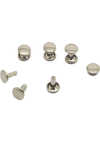 100PCS Diy Perçin Perçin Perçin Metal Tahtası - Gümüş (Yurt Dışından) fiyatları