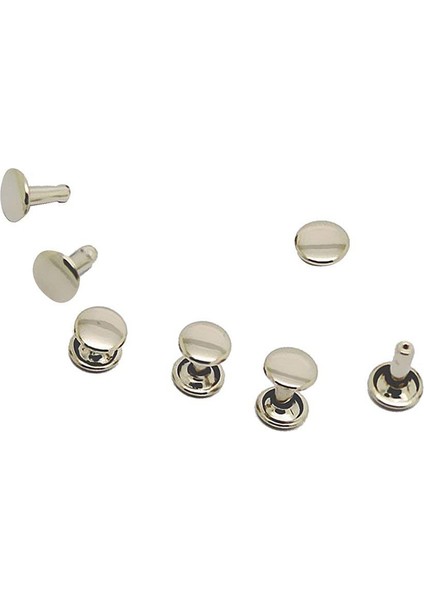 100PCS Diy Perçin Perçin Perçin Metal Tahtası - Gümüş (Yurt Dışından) modelleri