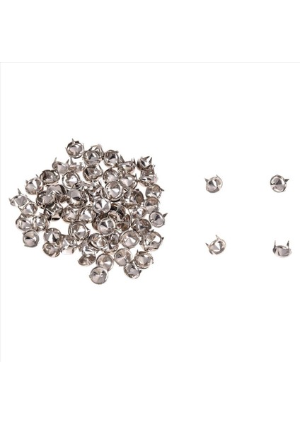 300 Gümüş Renk Bakır Yuvarlak Koni Perçin Spike Studs Spotlar Diy Rock Punk 8mm (Yurt Dışından) fiyatları