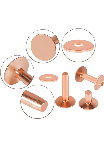 154PCS Deri Pürüzsüz Deri Perçinler Saf Bakır Perçinler ve Deri Iş Kot Ceket Için (Yurt Dışından) fiyatları