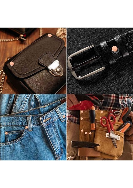 154PCS Deri Pürüzsüz Deri Perçinler Saf Bakır Perçinler ve Deri Iş Kot Ceket Için (Yurt Dışından) indirimleri