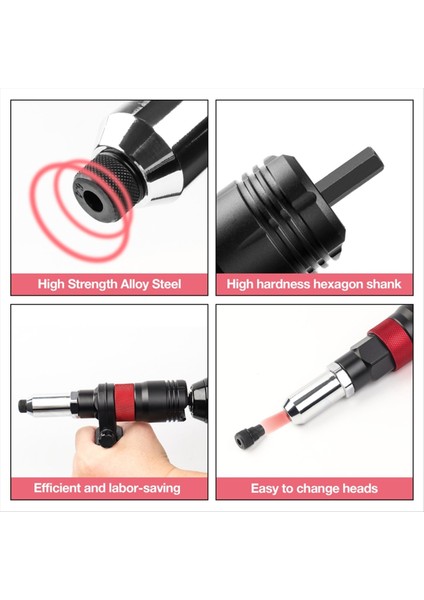 2 4-6 4mm Elektrikli Perçin Somun Adaptörü Otomatik Perçinleme Tırnak Kablosuz Perçinleme Aletleri Anahtar ve Saplı (Yurt Dışından) fiyatları