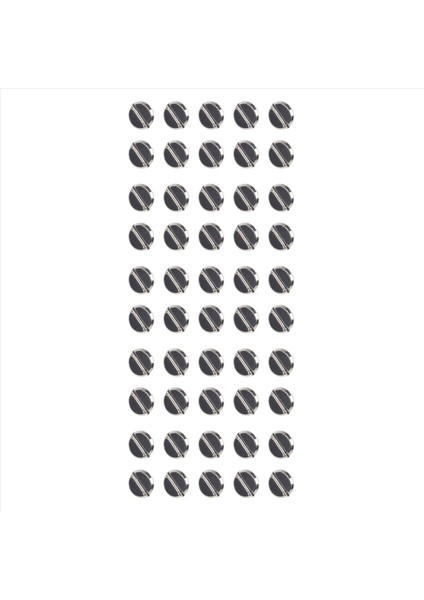 50 Set Deri Kemer 5 x 6 mm Gümüş Vida Bağlama (Yurt Dışından)