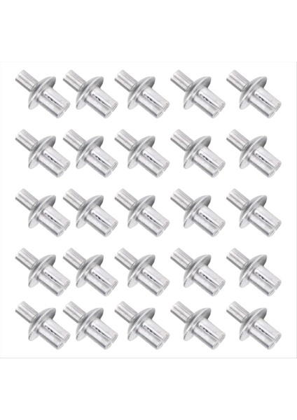 Yuvarlak Kafalı Alüminyum Çekirdek Perçinler 200PC Vuruş Tipi Genişleme Alüminyum Perçin Yarım Yuvarlak Kafa Çekiç Sürücüsü Perçinler (Yurt Dışından)