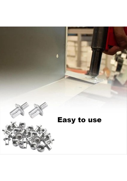 Yuvarlak Kafalı Alüminyum Çekirdek Perçinler 200PC Vuruş Tipi Genişleme Alüminyum Perçin Yarım Yuvarlak Kafa Çekiç Sürücüsü Perçinler (Yurt Dışından) fiyatları