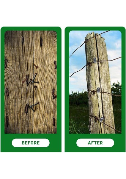 Çit Tel Çit Klipsleri Tarımsal Eskrim Montaj Klipsleri Paslanmaz Çelik Vidalı Tel Kelepçeler Vidalı (100 Adet) (Yurt Dışından) indirimleri