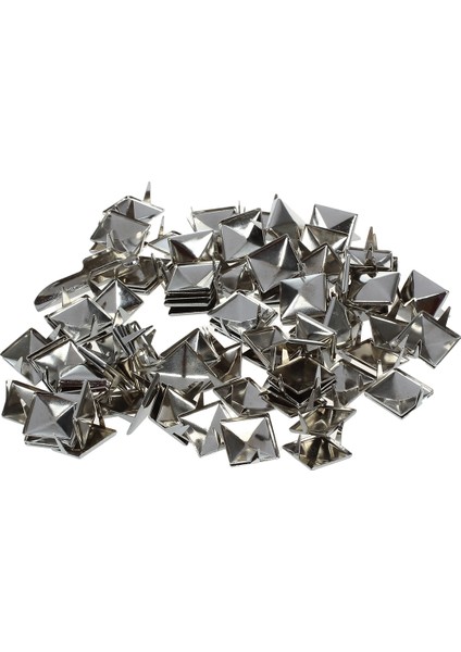 Yaklaşık 100PCS 2 Prongs Piramit Saplamaları 12MM Gümüş-Herhangi Bir Leathercraft Project Için Büyük Velts Handbags Bilezik Ceketleri Veya Her Türlü Giyim Ürünü (Yurt Dışından)
