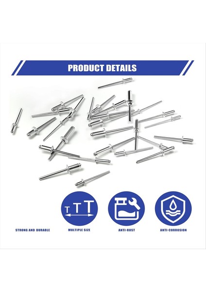 600 Pcs 14 Boyut Pop Perçinleri Çiftlik Kiti Alüminyum Perçinler (3/32 Inç 1/8 Inç 5/32 Inç 3/16 Inç) Çeşitli Perçinler (Yurt Dışından) fırsatları