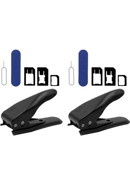 2 Set Çift Amaçlı Cep Telefonu Kesici Cep Telefonu Kartı Kesici Akıllı Telefonlar Için Uygundur (Yurt Dışından)