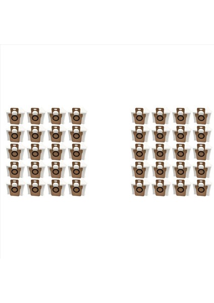 40PCS Xiaomi Mijia Omni 1s X10 Için Yedek Toz Torbası+ Robot Vakum Temizleyici Aksesuarları Çöp Çanta Parçaları (Yurt Dışından)