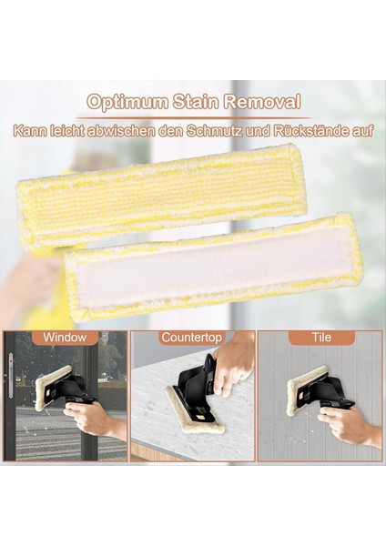 Karcher Penceresi Için Aksesuar Seti Wv1 Wv2 Wv5 Plus Mikrofiber Silecek Kapakları ve Kauçuk Dudak Squegee (Yurt Dışından) modelleri