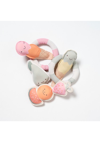 - Pamuk Şeker Desenli Havuz Oyuncağı 6'Li Set