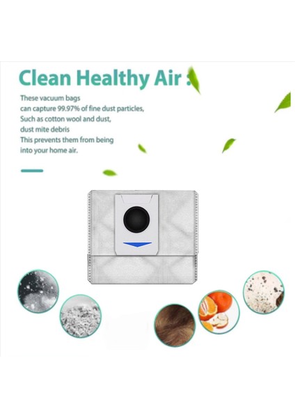 Ecovacs Için 48PCS Deebot T20/T20MAX/T20PRO/X1 OMNI/T10 Omni/turbo Vakum Süpürge Parçaları Yan Fırça Toz Torbası Mop Kumaş (Yurt Dışından)