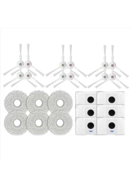 Ecovacs Için 48PCS Deebot T20/T20MAX/T20PRO/X1 OMNI/T10 Omni/turbo Vakum Süpürge Parçaları Yan Fırça Toz Torbası Mop Kumaş (Yurt Dışından) modelleri