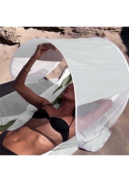 - Tekli Katlanabilir Plaj Örtüsü Ve Güneşliği