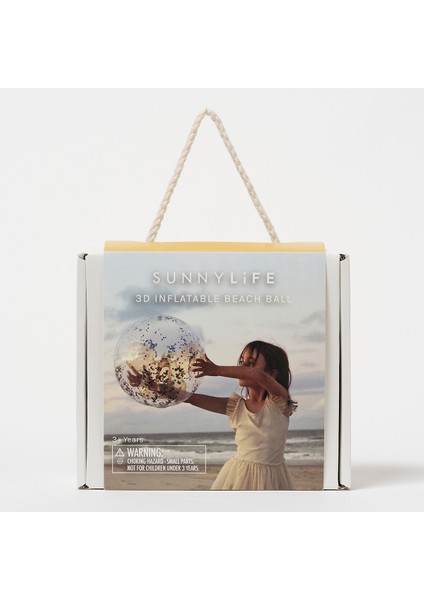 Pamuk Şeker Parıltılı Şişme Plaj Topu