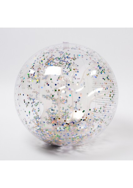 Pamuk Şeker Parıltılı Şişme Plaj Topu