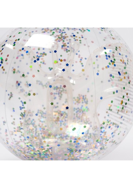 Pamuk Şeker Parıltılı Şişme Plaj Topu