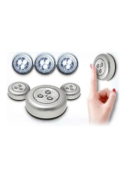 Kablosuz Spot Dokunmatik Lamba (3 Adet) modelleri