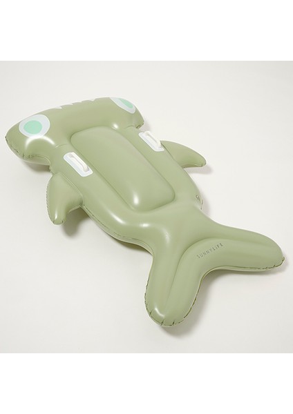 - Köpekbalığı Desenli Şişme Çocuk Havuzbaşı Yatağı