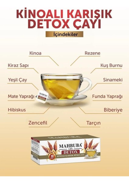 Kinoa Biberiyeli Karışık Bitki 1 Çayı 30x2gr fiyatları