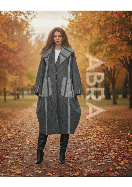 Kadın Şal Yaka Astarlı Trençkot