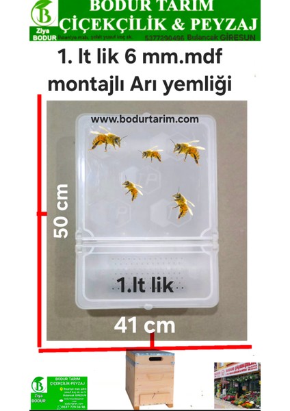 Bodur Tarım Bulancak 50x41, 1 .Lt .Lik 6 Mm Mdf Kovan Üstü Arı Yemlik