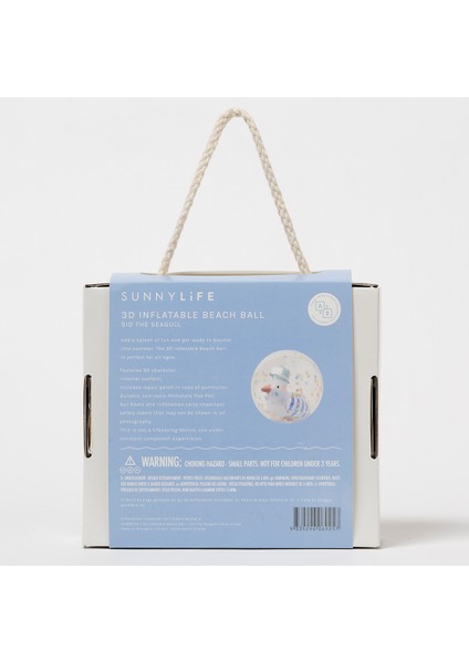 3D Şişme Plaj Topu Mavi Çizgili Parıltılı Tasarım 1 Parça 3 Yaş ve Üzeri İçin