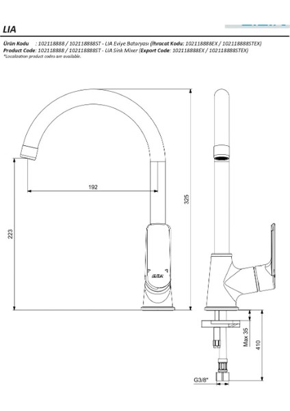 Lia Eviye Mutfak Bataryası 102118888 modelleri