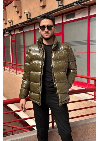 Hi-Quality, Çift Yönlü Fermuar, Regular Fit, Rüzgar ve Su Geçirmez, Parlak Şişme Mont 24USEC2475