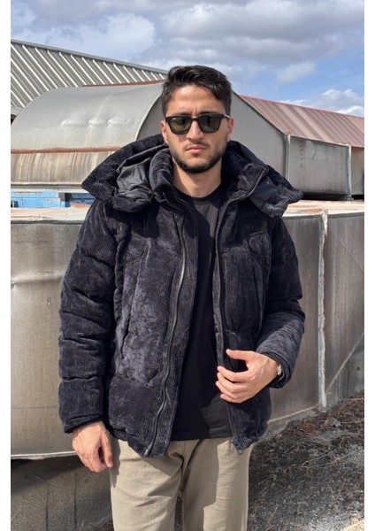 Çıkarılabilir Kapüşonlu, Kadife Kumaş, Dik Yaka, Soğuğa Karşı Dayanıklı, Şişme Mont 2484 modelleri