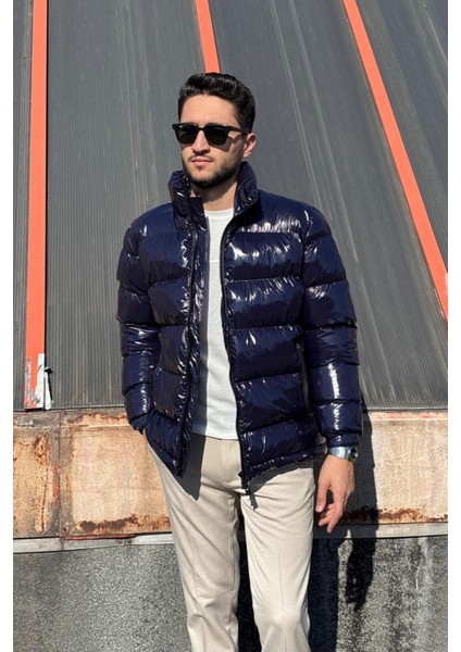 Hi-Quality, Çift Yönlü Fermuar, Regular Fit, Rüzgar ve Su Geçirmez, Parlak Şişme Mont 24USEC2475