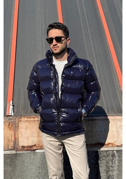 Hi-Quality, Çift Yönlü Fermuar, Regular Fit, Rüzgar ve Su Geçirmez, Parlak Şişme Mont 24USEC2475