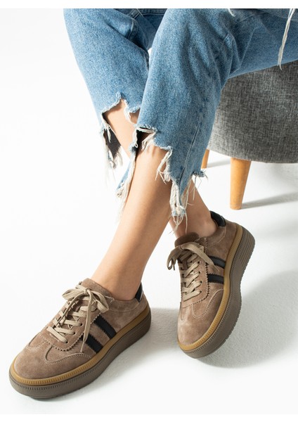 Doak Kadın Hakiki Süet Deri Vizon Spor Ayakkabı