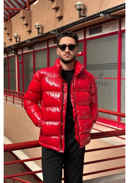 Hi-Quality, Çift Yönlü Fermuar, Regular Fit, Rüzgar ve Su Geçirmez, Parlak Şişme Mont 24USEC2475