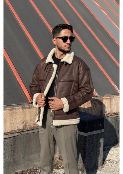 Kürk Detaylı, Nappa Deri, Suya ve Soğuğa Karşı Dayanıklı, Dikiş Detaylı, Kışlık Mont 617