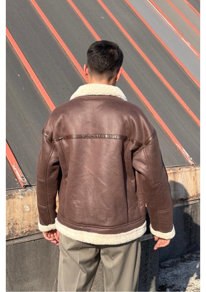 Kürk Detaylı, Nappa Deri, Suya ve Soğuğa Karşı Dayanıklı, Dikiş Detaylı, Kışlık Mont 617