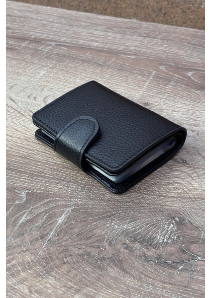 Erkek, Çıtçıt Kapamalı, Hakiki Deri, Çok Bölmeli, Cüzdan, Kartlık 25INPCZ02