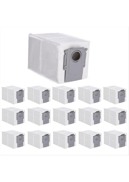 16 Roborock Q Revo Robot Için Paket Toz Torbaları Qrevo Maxv S8 Max Ultra S8 Maxv Ultra Robot Vakum Torbaları Yedek Parçalar (Yurt Dışından)