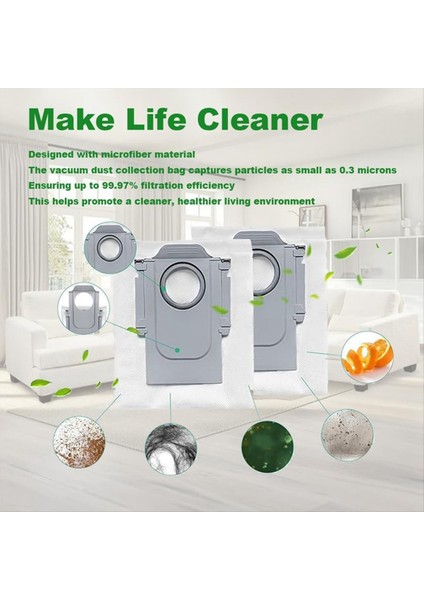 16 Roborock Q Revo Robot Için Paket Toz Torbaları Qrevo Maxv S8 Max Ultra S8 Maxv Ultra Robot Vakum Torbaları Yedek Parçalar (Yurt Dışından) modelleri